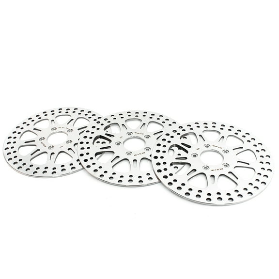 Polished 11.5" Front Rear Brake Rotors for Harley Dyna Low Rider Super Glide FXR FXDWG