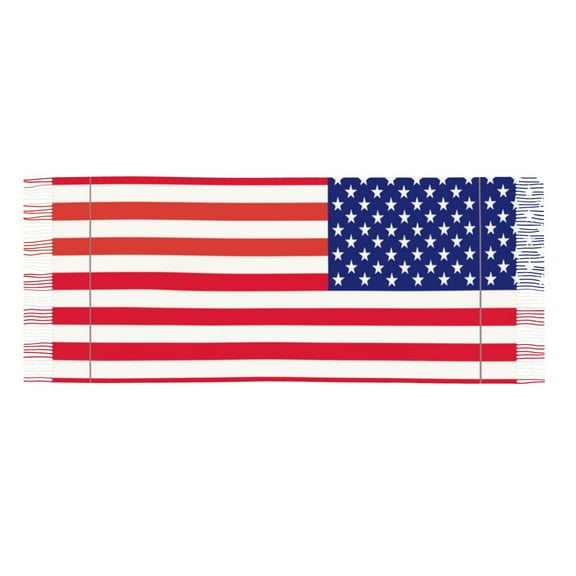 Women America Flag Patriotic Scarf Large Shawls For Travel Office
