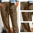 thumbnail image 4 of Pantalones deportivos holgados con cintura elástica, cordón ajustable y bolsillos para mujer, 4 of 5