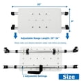 thumbnail image 2 of Asiento ajustable para andador, asiento plegable acoplable para personas mayores con discapacidad, rango de 50 a 60 cm (plástico), 2 of 5