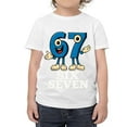 thumbnail image 5 of 67 Six Seven 6-7 - Funny Italian Brainrot Gaming Meme T-Shirt 𝓴𝓲𝓭𝓼 White, Casual Holiday Top For 𝓴𝓲𝓭𝓼 100, 5 of 7
