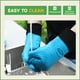 thumbnail image 4 of Guantes para asar GEEKHOM, resistentes al calor, para horno, azules, 4 of 7