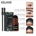 thumbnail image 4 of Waterproof Eyebrow Seal Set Natural Lazy Hairline Powder Eyebrow Card Makeup Shadow Contouring Powder Eyebrow Shaping Kit With Eyebrow Card Brush Light Brown, 4 of 6