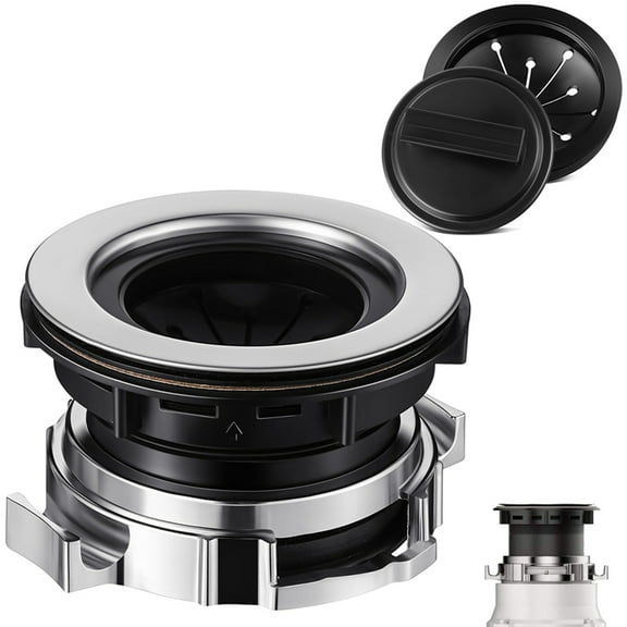 HOT Garbage Disposal Sink Flange Kit with Stopper and Splash Guard,Garbage