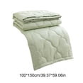 thumbnail image 3 of Edredón de verano fresco: manta supersuave y transpirable para todas las estaciones, ropa de cama de poliéster ligera y transpirable con costuras clásicas, adecuada para el dormitorio y para viajes., 3 of 6