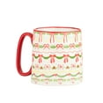 thumbnail image 4 of 10 Strawberry Street Bella Holiday Mug, Garland, Set of 4, 4 of 7
