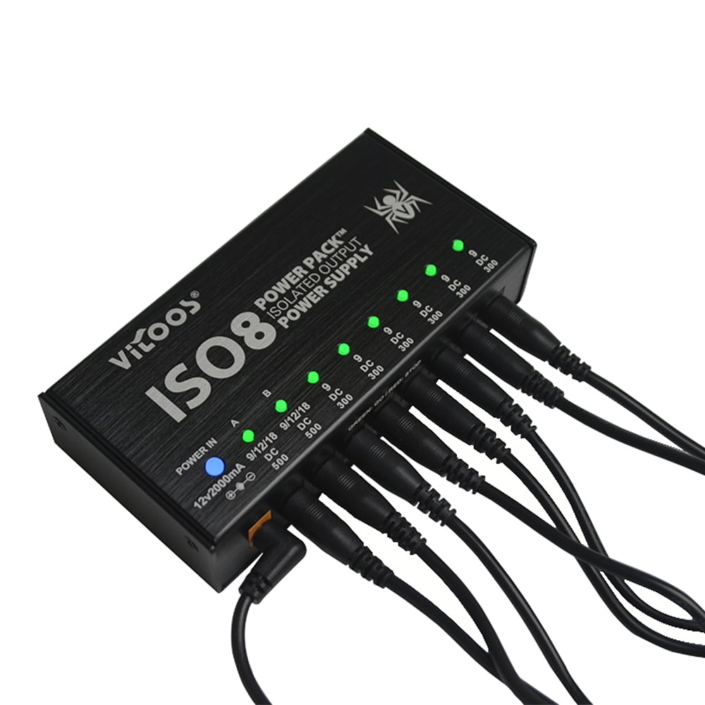 VITOOS ISO8 Compact Size Guitar Effects Power Supply Power