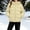 Yellow, variant on Xdegoge Girls Hooded Puffer Jacket Zip Up Quilted Winter Coat Long Sleeve Warm Thick Outerwear with Pockets Elastic Cuffs Casual Kids Cold Weather Snow Wear