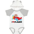 thumbnail image 3 of Inktastic Airplane I Love Planes Boys Baby Bodysuit, 3 of 5