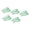 Turquoise, variant on 10Pcs Glittering Alloy Baby Hair Clips Lightweight Shining Hairpins Bangs Clip For Newborns Girls Safe Infant Accessories