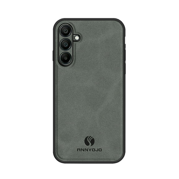 Decase for Samsung Galaxy A16 5G, TPU and Suede PU Leather Case, Anti-Vibration Anti-Slip Ultralight Luxury Case for Samsung Galaxy A16 5G, for Men Women,Gray