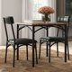 thumbnail image 3 of Juego de Mesa y Sillas de Comedor para 2, Mesa de Cocina Compacta con 2 Sillas Tapizadas en PU, Juego de Muebles de Comedor Que Ahorra Espacio para Espacios Pequeños, 3 of 7
