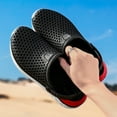 thumbnail image 7 of VNKIDY Versatile Men Shoes Flops Hollow Casual Couple Beach Unisex Out Sandal Flip Men Rain Shoes Solid Color Summer Autumn, 7 of 7
