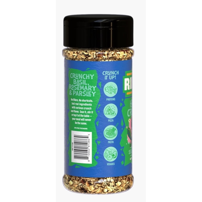 Riega Herb Crunch Shaker with Large-Cut Basil, Rosemary, and