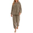 thumbnail image 2 of Elvqul Women's Pajama Set — Made with Plush Fleece Material for Cozy Evenings, 2 of 3