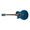 Luna Fauna Dolphin Lefty Acoustic/Electric Guitar - Tranz Blue QM