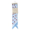 thumbnail image 2 of No Boundaries Women's Skinny Scarf Wrap, Sky Gingham and Ladybugs, 2 of 3