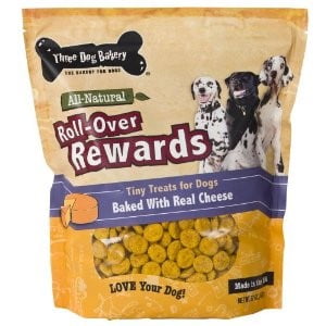 Three Dog Bakery Itty Bitty Bones Cheese Limited Ingredient Dry Dog Treat, 32 Oz