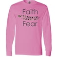 thumbnail image 3 of Inktastic Faith Over Fear with Laurels Long Sleeve T-Shirt, 3 of 5