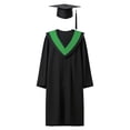 thumbnail image 4 of FYEGRE Elegant Graduation Gown Doctoral Commencement Attire Matching Cap Tassel Ensemble For Formal Green M, 4 of 4