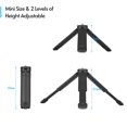 thumbnail image 3 of Trípode Irfora Mini trípode de escritorio de plástico Andoer MT-01 Max. Soporte de carga de 2 KG con 2 niveles de altura ajustable Tornillo de 1/4 de pulgada para estabilizador de cámara Sel Irfora Trípode, 3 of 7