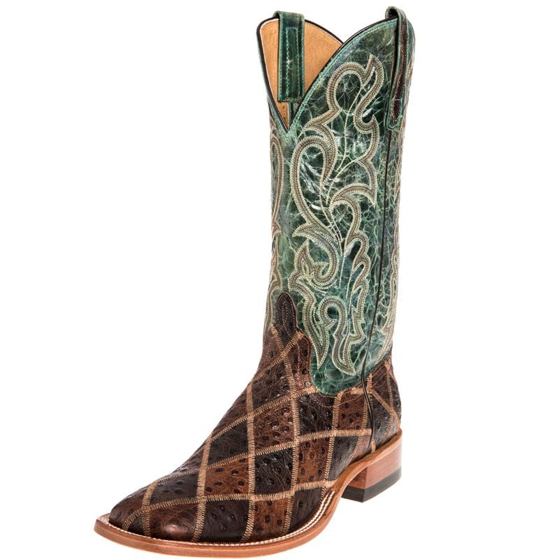 HorsePower Boots Anderson Bean Mens Angry Bird Patchwork Cowboy Boots