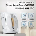 ECOVACS Winbot W1 Pro Window Cleaning Robot,Dual Cross Water Spray,App ...