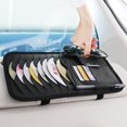 thumbnail image 3 of Maytalsory Universal Car Sun Visor CD Holder DVD VCD Card Storage PU Leather CD Organizer beige, 3 of 9