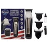 Rechargeable T-Blade Pro Trimmer and Detailer by Barbasol for Men - 8 Pc T-Blade, 3 Guide Combs, Detailer,