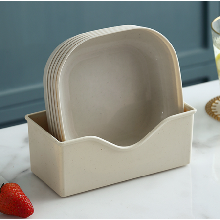 Black Friday Deals 2021 5/10Pack Unbreakable Wheat Straw Plates Dinner Dishes + Base Dishwasher & Microwave Safe