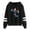 Black, variant on Rita Ora Hoodie without pocket women's men's fashion trend long sleeved hooded sweatshirt