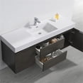 thumbnail image 5 of Fresca Valencia 60" Gray Oak Wall Hung Modern Bathroom Vanity, 5 of 5