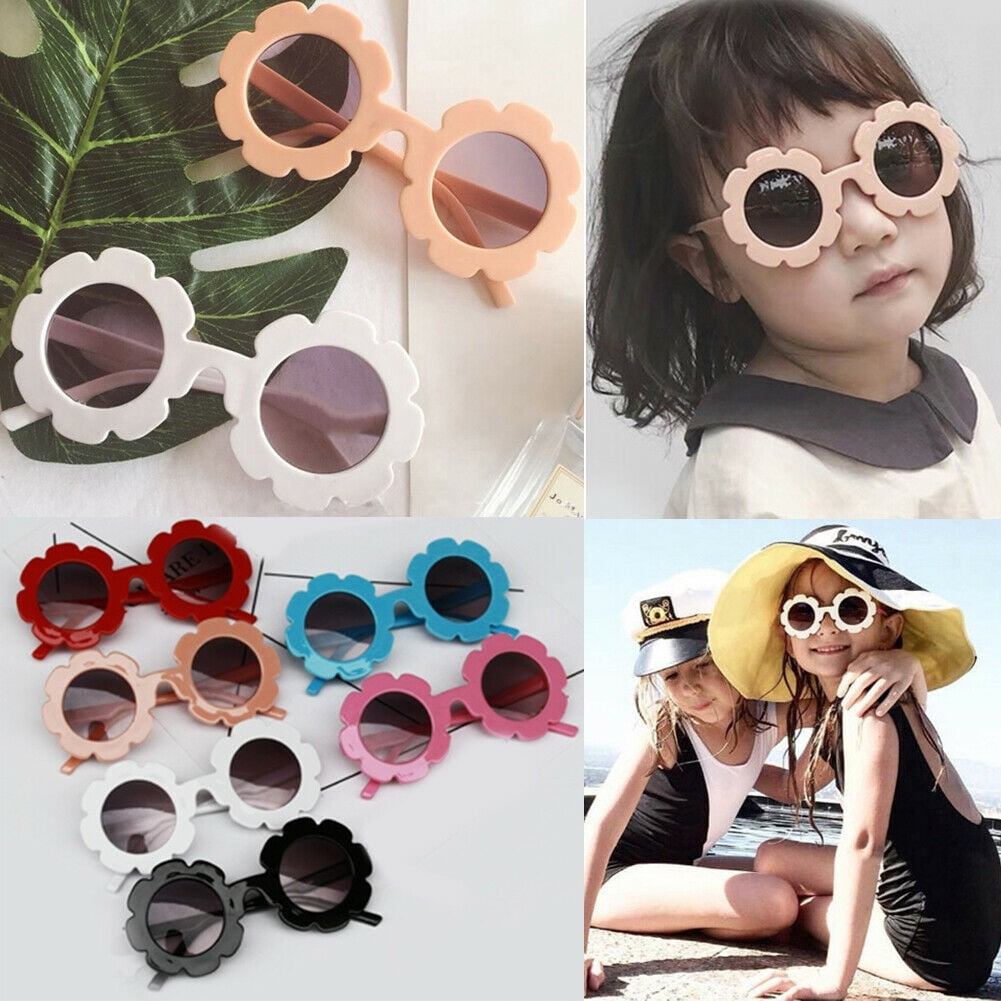 Lovely Protection Glasses Toddlers Boys Kids Shades Flowers Adorable