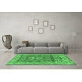 thumbnail image 3 of Ahgly Company Indoor Square Oriental Emerald Green Traditional Area Rugs, 5' Square, 3 of 4