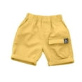 thumbnail image 4 of THDHVS Summer Shorts for Boys ,Kids Casual Pants,Fashion Boys' Summer Shorts Elastic Summer Thin Workwear Shorts Outerwear Shorts Yellow 4-5 Years, 4 of 4