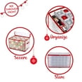 thumbnail image 4 of Simplify 112-Count Plastic Ornament Organizer in Red, 4 of 14