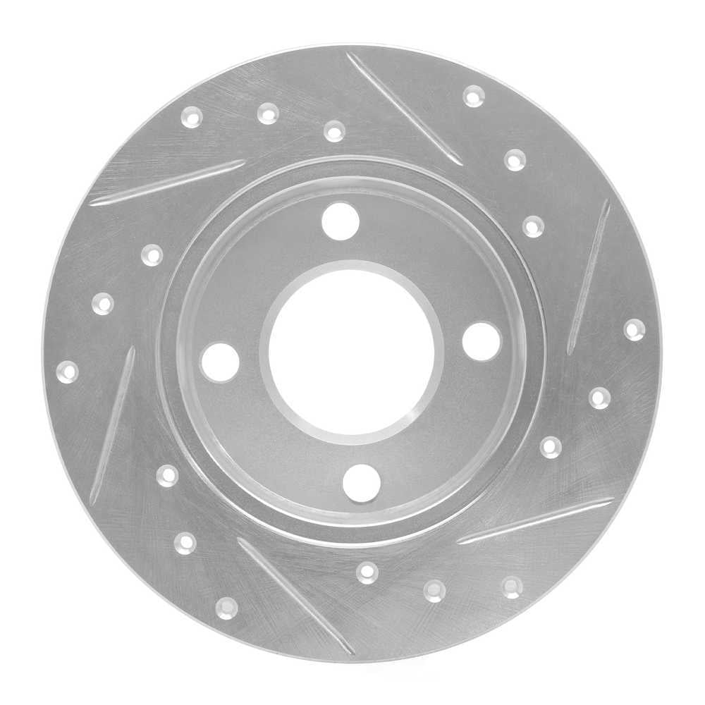 Dynamic Friction Company 631-73006L DFC Brake Rotor - Drilled And Slotted - Silver
