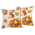thumbnail image 1 of BotaniNest Thanksgiving Maple Leaf Pumpkin Covers Cozy Decorative Throw For Home Sofa Couch And Perfect Fall, 1 of 5