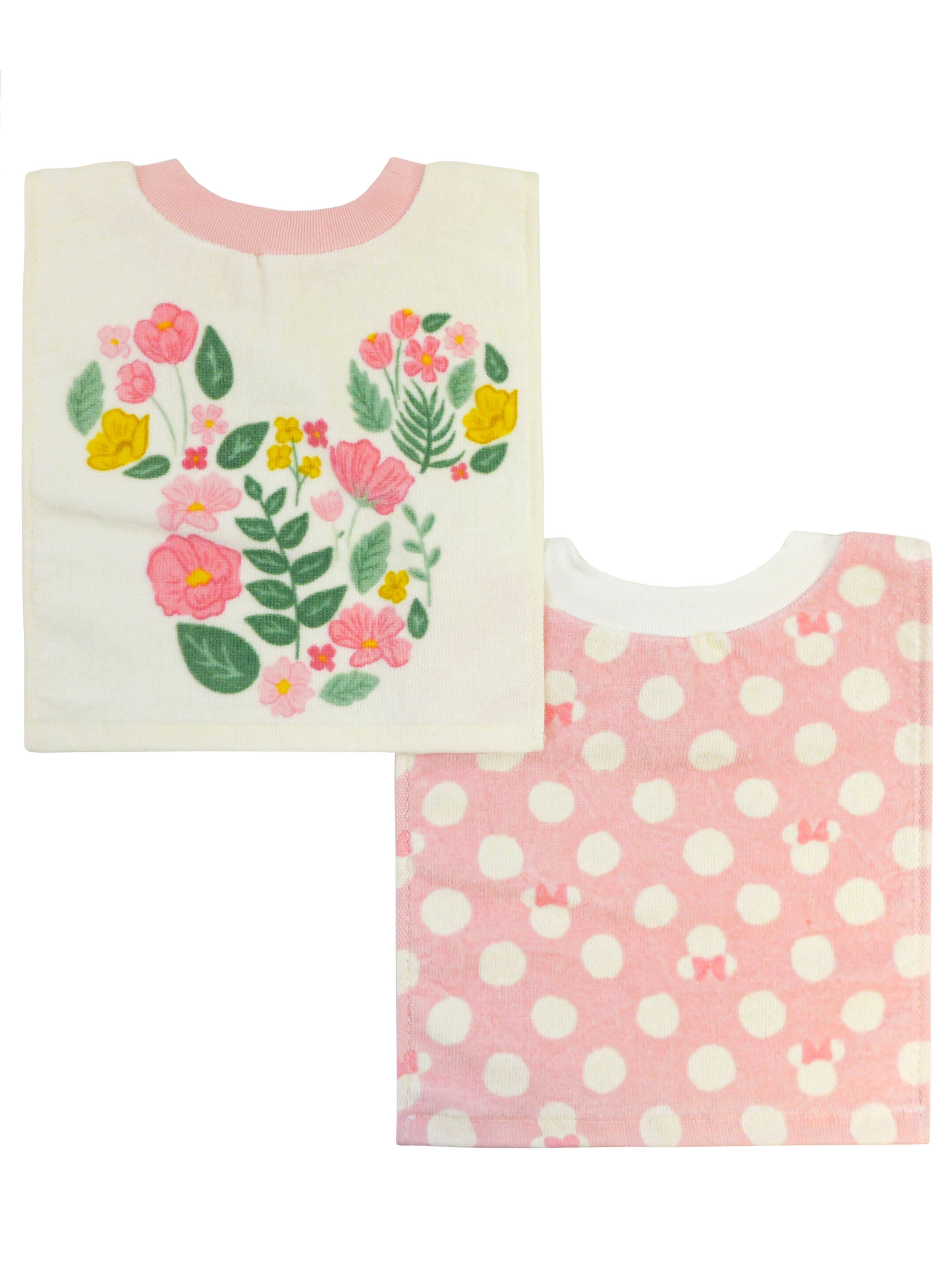 Disney Minnie 2 Pack Pullover Towel Bib Set