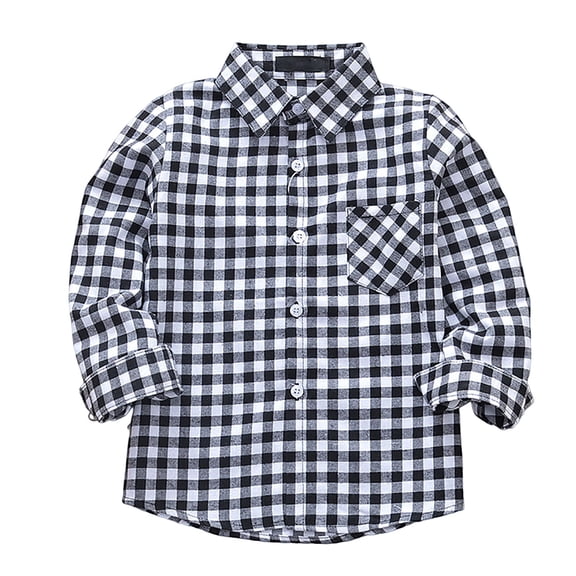 HIPYLO Teen Boy Long Sleeve Shirts Boys Western Shirts Kids Shirts Y2k Shirts Baby Clothes Boy 12-18 Months Boy Toddler Clothes Cute Clothes, Black 11-12 Years