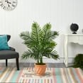 thumbnail image 3 of Nearly Natural 45in. Areca Palm Artificial Tree in in Terracotta Planter (Real Touch), 3 of 4