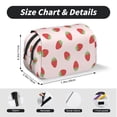 thumbnail image 5 of Kdxio Strawberry for Double Compartment Pen Case Oxford Organizer with Zipper Pockets for Students Artists, 5 of 7