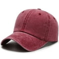 thumbnail image 1 of Meitianfacai Washed Plain Baseball Cap, Adjustable Dad Hats Gift for Men/Women Light Board Pure Colour Sun Hat, 1 of 2