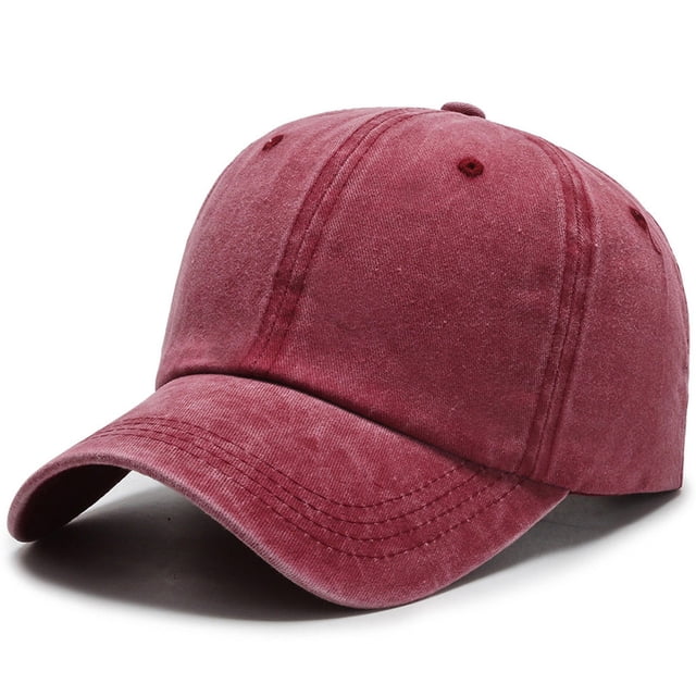Meitianfacai Washed Plain Baseball Cap, Adjustable Dad Hats Gift for Men/Women Light Board Pure Colour Sun Hat