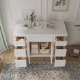thumbnail image 3 of 48 in. W x 21 in. D x 32.5 in. H Bath Vanity Cabinet without Top in White, 3 of 5