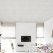 Abyssaly 13.7 x 13.7 Ceiling Tiles, 16 Pcs, Covering Area 20.85 sq. ft., Gelated Ceiling Tile Foam, Ceiling Tile Peeling & Pasting, Easy to Install on Ceiling & Wall, Pure White