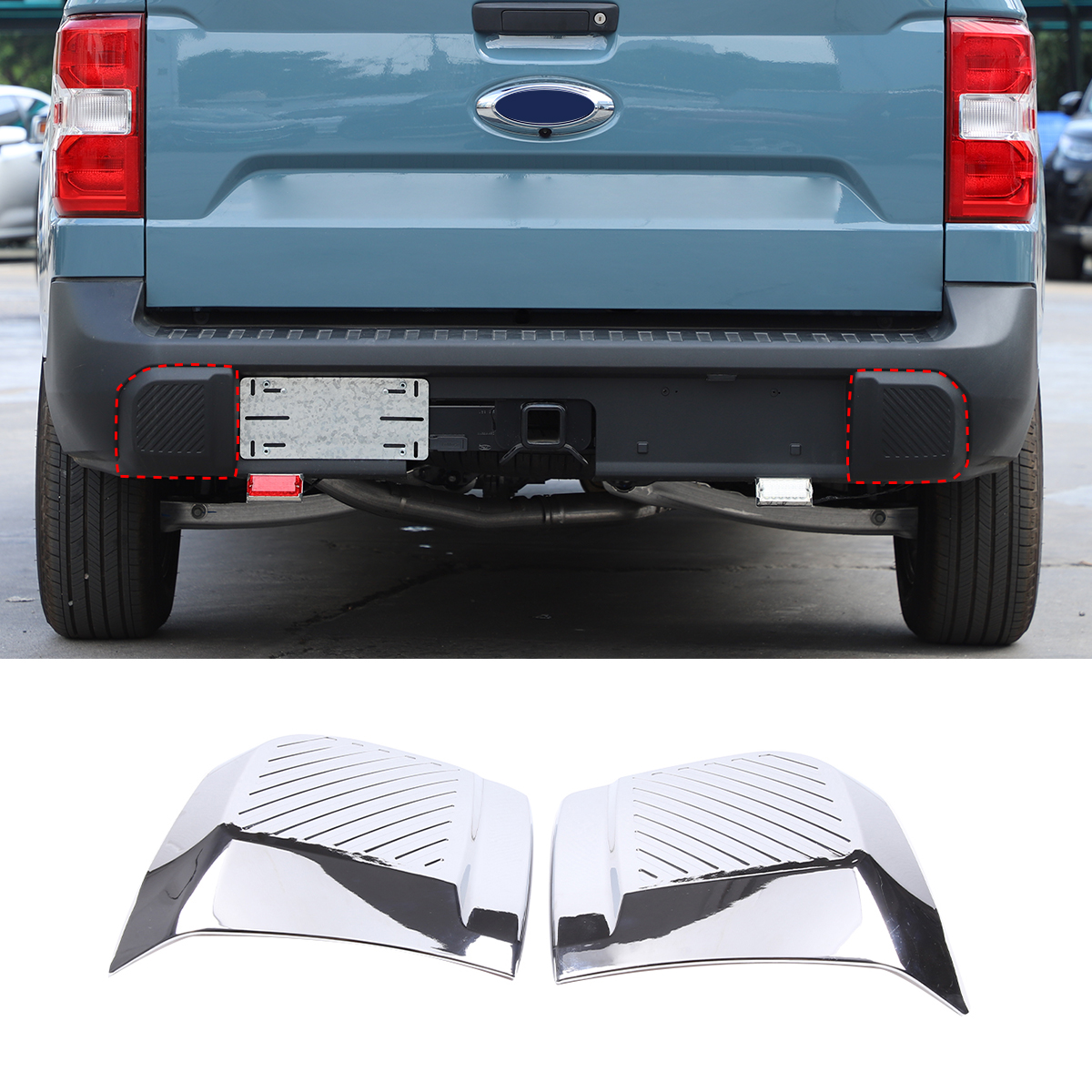 Rear bumper side impact guards for  2022 Ford Maverick ，Rear bumper side corner ，guards Impact guards