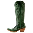 thumbnail image 2 of Botas ARIAT Casanova bordadas para mujer, hasta la rodilla, verde 37EU, 2 of 7