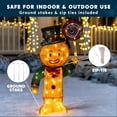 thumbnail image 4 of Joyfy 3 FT Gingerbread Man Yard Light Christmas Outdoor Decorations,50 Pre-Lit LED Christmas Decorations,Christmas Yard Light with Stakes Decorations Outdoor Holiday Decor, 4 of 7