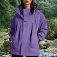 thumbnail image 2 of GEWSEY Women Ski Jacket Waterproof Insulated Winter Snow Coat for Skiing Snowboarding Rain Coats Oversize Unisex (Purple, XXL), 2 of 9